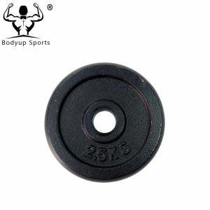 Quality Black Paint Cast Iron Fitness Weight Plates Precise Weight For Weight Lifting wholesale