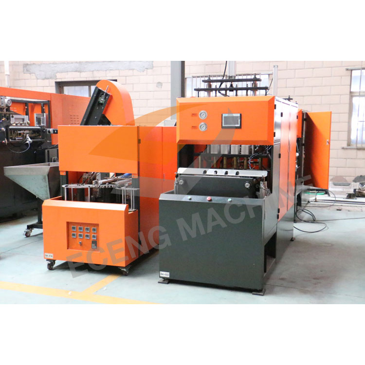 16KW Semi Auto Bottle Blowing Machine 4 Cavity Plastic Container Manufacturing