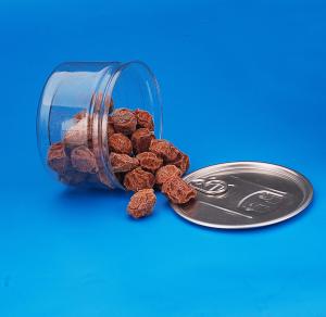 Quality Empty 310ml Round Plastic Jars For Pistachios / Candy / Nuts wholesale