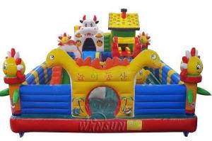 Quality Animal Inflatable Fun City 10x6m For Amusement Park / Leisure Center wholesale