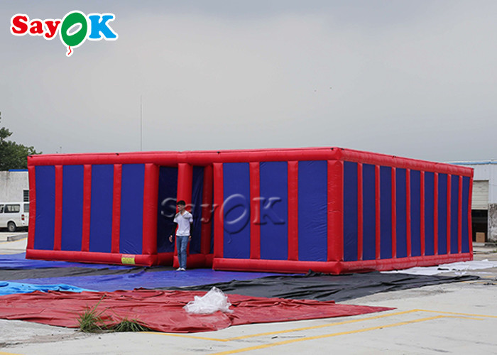 Inflatable Party Games Commercial Outdoor Carnival 10x10x3m Inflatable Labyrinth Maze