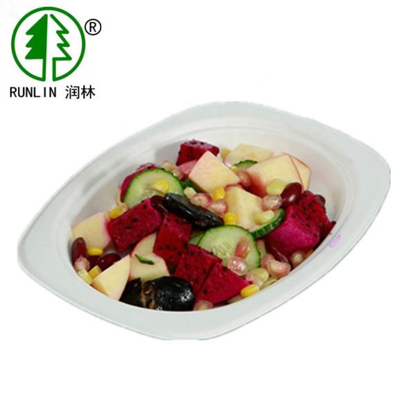 Squoval Disposable Dessert Dish Sugarcane Environmentally Friendly Food