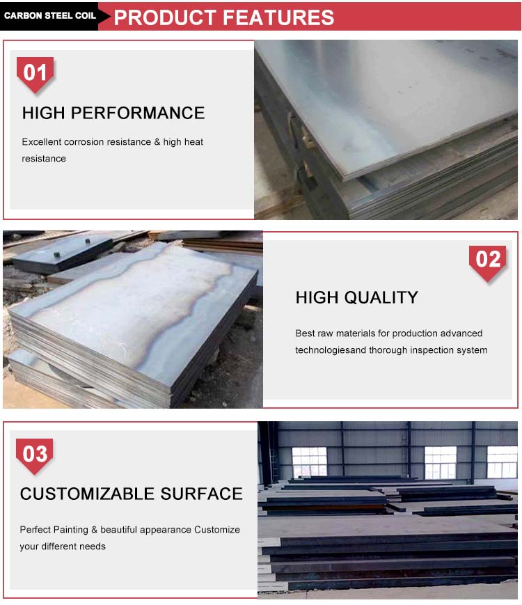 Hot Rolled Mild Steel Sheet Metal 2mm 0.7 Mm 0.9 Mm 1 Inch Thick SS400 ASTM A36 S355 3mm 6mm
