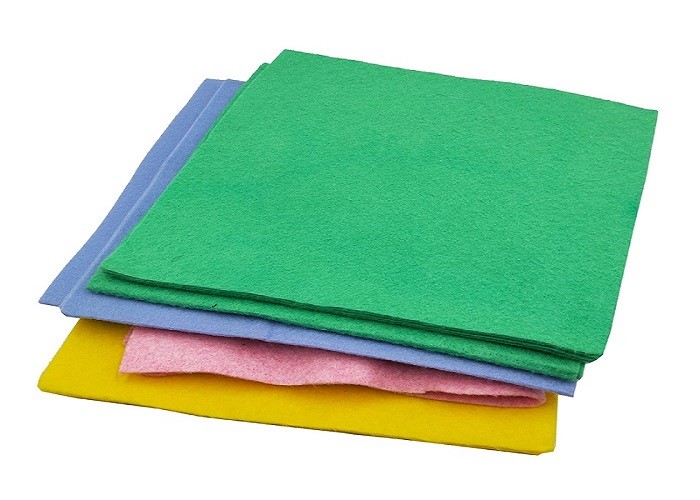 Regenerated Non Woven Polyester Fabric , Industrial Plain Polyester Fabric Rolls