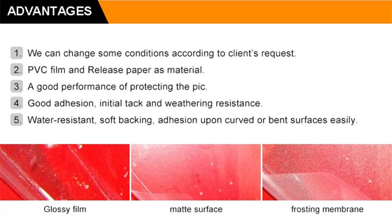 Silk Effect Cold Laminating Film Roll 0.6MM For Images Graphics Protection