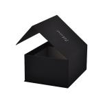 Black Magnetic Clothing Cardboard Box , Garment Shipping Box With Tissue Paper