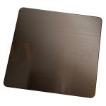 Anti Corrosion Bronze Hairline Stainless Steel AISI 201 304 316 Sheet