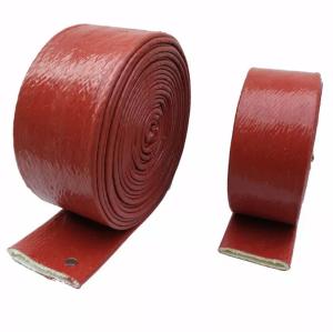 Quality Braided Silicone Rubber Fiberglass Sleeving Fire Proof wholesale