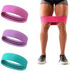 13in 100% Silicone Workout Fabric Resistance Bands Woven SGS