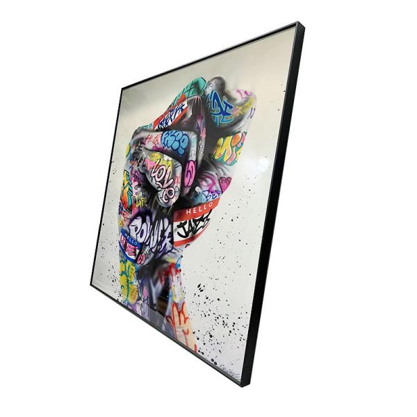 OEM ODM Graffiti Crystal Porcelain Painting Digital Print For Modern Living Room