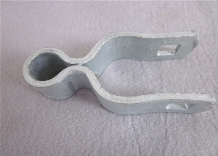 Galvanized Chain Link Fence Parts Steel Frame Hinge For Tube OEM Color