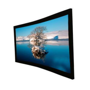 Quality 120'' wall mounted projector screens , Curved Projection Screen for Home Theater wholesale