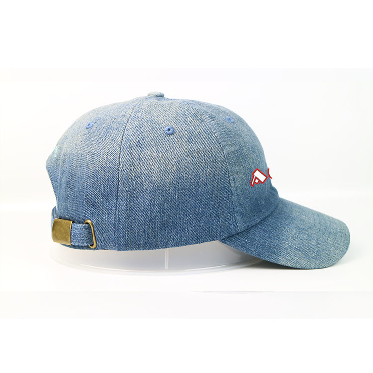 Personalized Custom Design Denim Baseball Hats / 6 Panel Washed Plain Dad Cap