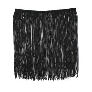 Quality Bag Black 42mm Hawaiian Tassel Fringe Trim wholesale