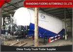 BOHAI Air Compressor Bulk Cement Transport 70 Ton Or Bigger Tank Trailer Payload