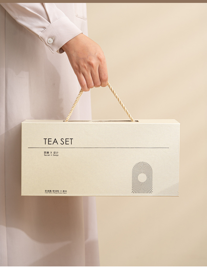 European-Style Loop-Handled Ceramic Tea Warmer for Home Hotel Restaurant and Office