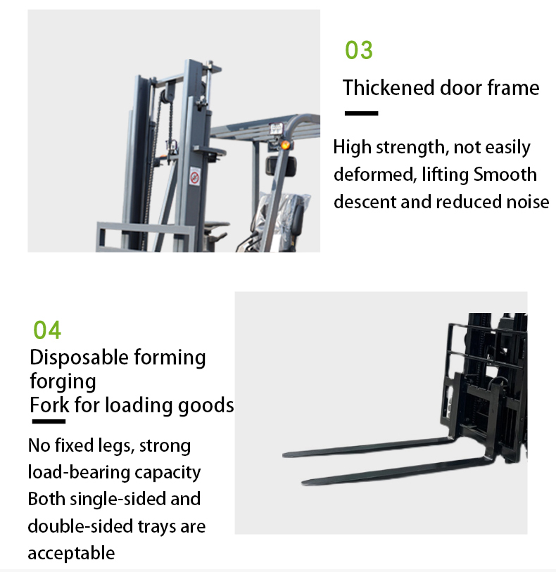 Big Tyres And Customized 1.5 Ton Electric Forklift For Hot Solutions Sit Down Electric Forklift