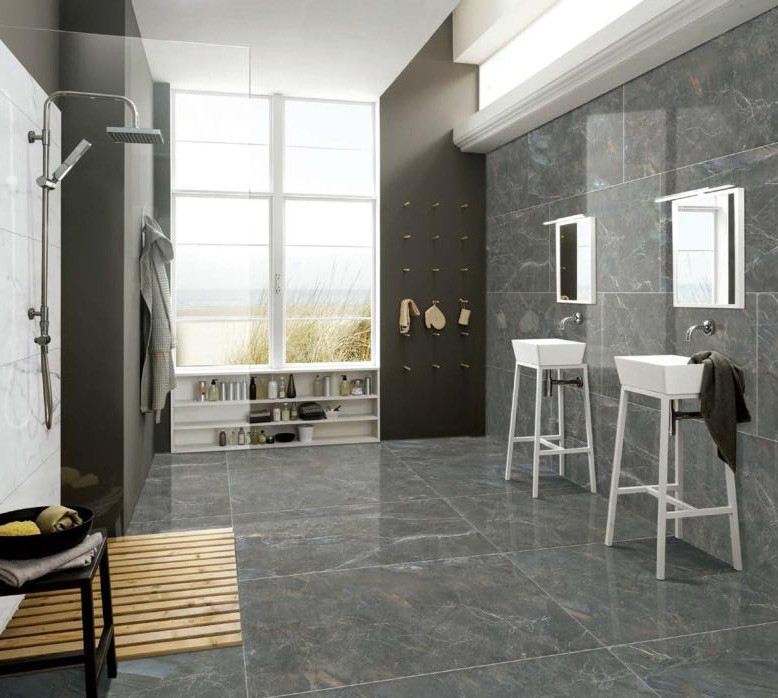60*120cm Marble Look Porcelain Tile Absorption Rate Less Than 0.05%