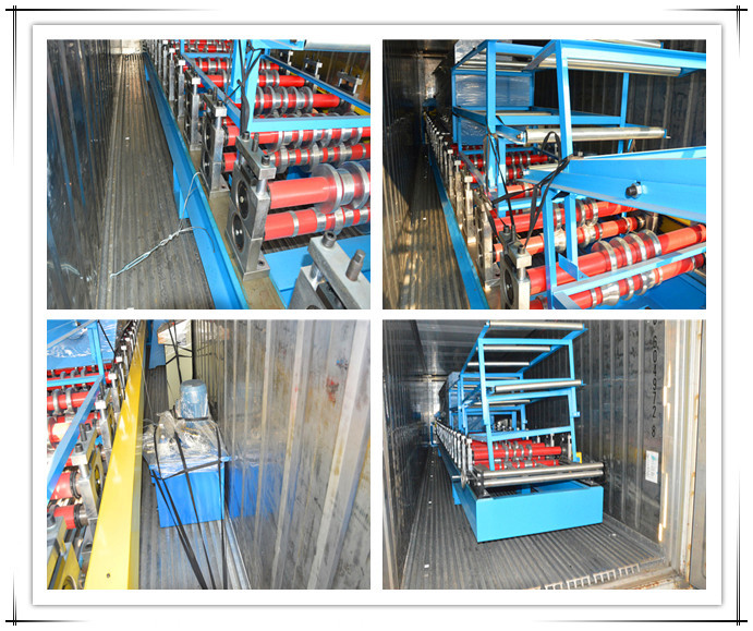 Galvanized Steel Corrugated Sheet Roll Forming Machine 0.3-0.8 Thickness