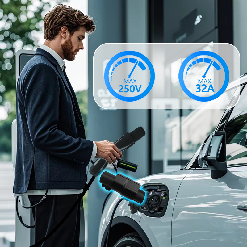 240V 32A Electric Car Charger Adapter with 7KW TSL to Type1 J1772 EV Charging Operation Voltage and Output Current