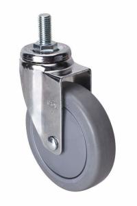 Quality 70kg Threaded Swivel TPE Caster 3734-57 TPE Wheel Thickness 2.5mm Sturdy Construction wholesale
