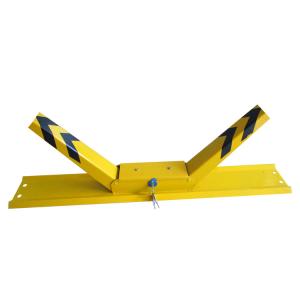 Quality Yellow And Black Powder Coated Steel Car Parking Space Lock wholesale