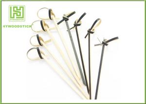 Quality Disposable Small Shish Kebab Sticks , Customized Bamboo Barbecue Sticks 105mm wholesale