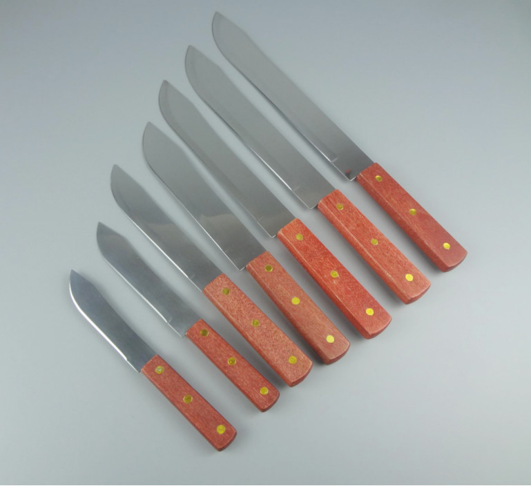 Different Size 4inch To 10inch Butcher Knife With Wooden Handle