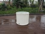 Waterproof White Resin Wicker Chair Set For Home / Restaurant
