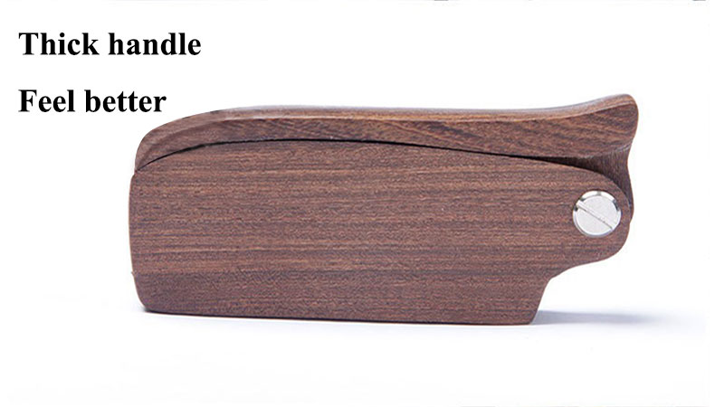 Black Walnut Handle Folding Wood Comb Beard Folding Comb 18.5*3.6cm