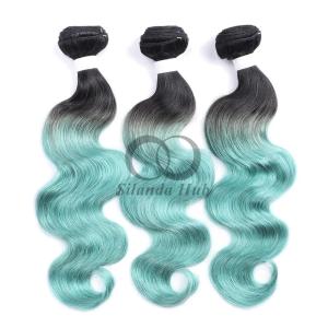 Quality #T1B/Green Body Wave Remy Human Hair Bundles Sew In Weave Bundles Brazilian Bundle Deals wholesale