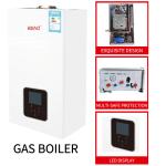 40KW Hot Water Heat Boiler White Shell Gas Wall Hung Boiler Top Component