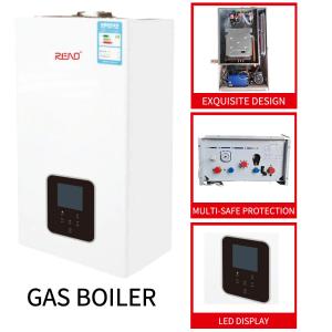 Quality 40kw Gas Hot Water Heaters Gas Wall Hung Boiler White Shell Top Component wholesale