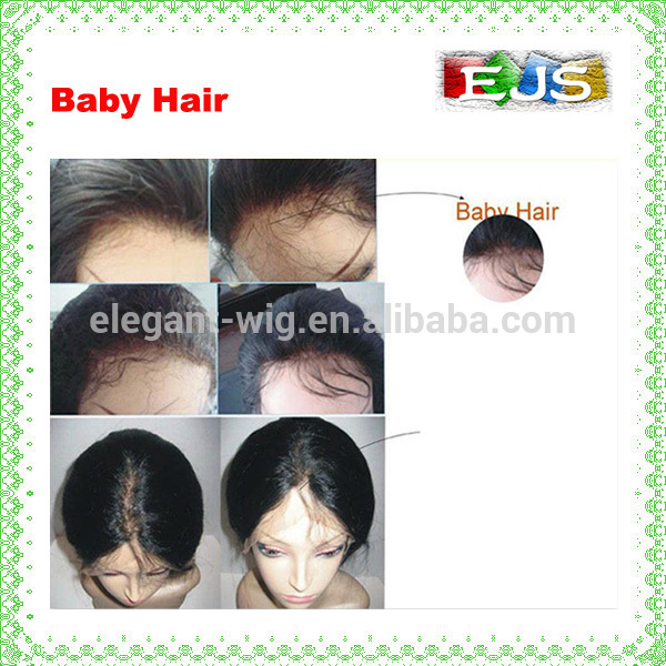 Beautiful Black Color Fashion Water Wave Top Quality Cheap Full Lace Wigs With Baby Hair