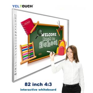 Quality OEM IR Interactive Electronic Smart Whiteboard Finger Touch 82inch wholesale