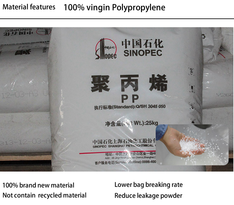 100% Virgin Polypropylene PP Woven Valve Bag for Mortar Cement 50kg 40kg 30kg 25kg 20kg