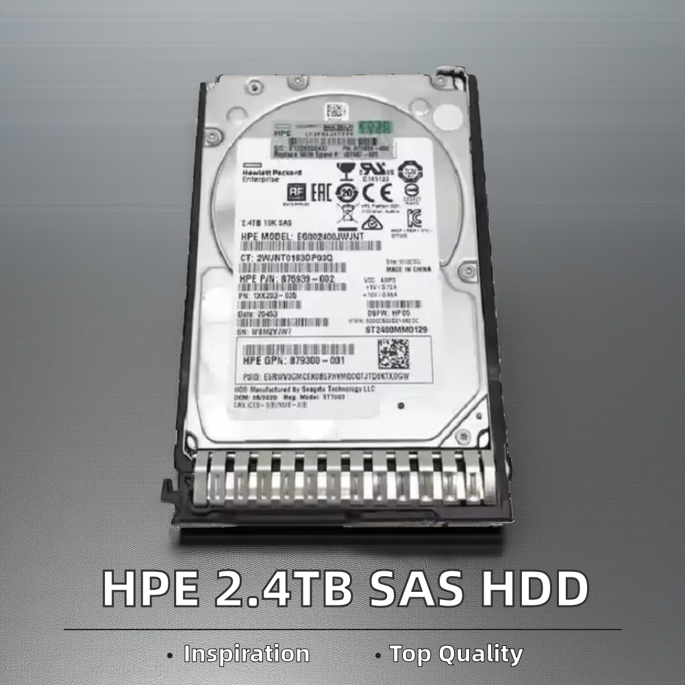 2.4TB SAS 12G Enterprise 10K SFF SC 512e DS Metal-Material HDD For HPE Server G8/G9/G10 Small Form Factor Enterprise Storage