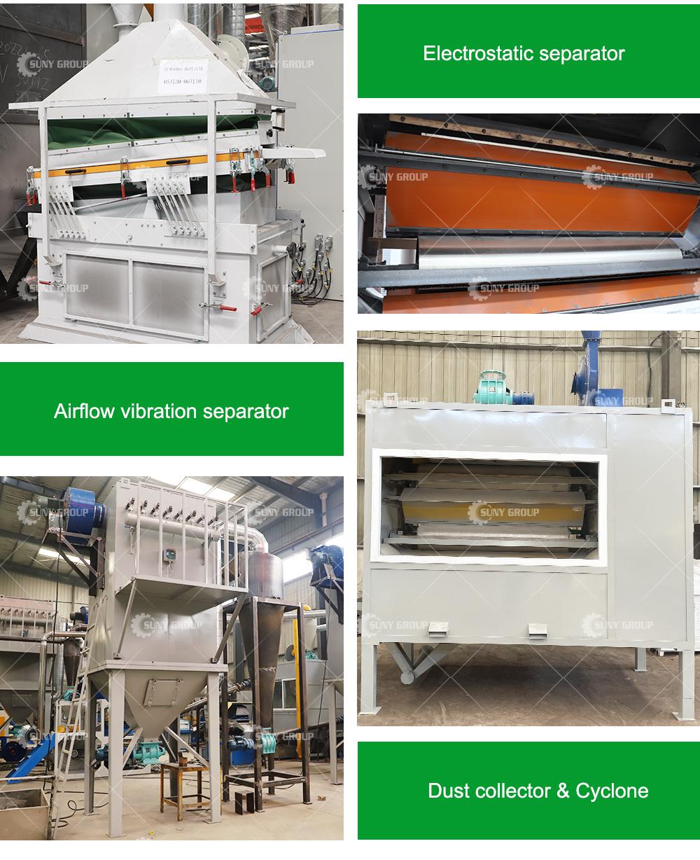 Solar Panel Recycling Plant for Aluminum Frame Removal and Silicon Silver Metal Recycling