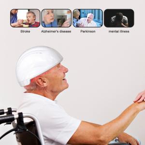 Quality White Black 810nm Infrared Photobiomodulation Brain Helmet For Depression wholesale