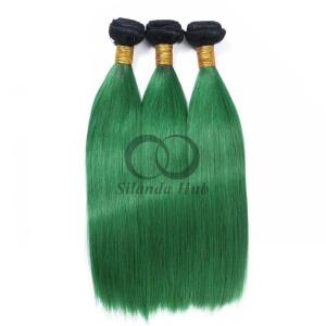 Quality #T1B/Green Straight Remy Human Hair Bundles Sew In Weave Bundles Brazilian Bundle Deals wholesale