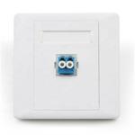 4 Cores Fiber Optic Plate 86*86mm , ABS SC Fiber Wall Plate For Multi Floor