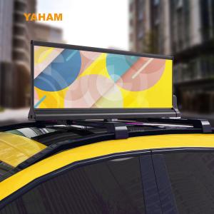 Quality Remote Control Taxi Top LED Screen Double Sided Waterproof Full Color Car Roof Advertising wholesale