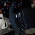 Toyota Crown Alcantara Carbon Fiber Steering Wheel Custom Genuine Leather