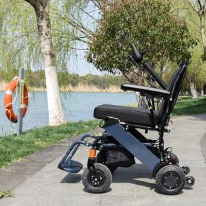 Quality Lithium Battery Electric Wheelchair Portable Folding Lightweight wholesale