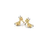 Micro Insert Technology Sterling Silver Children's Body Jewelry Giraffe Stud