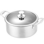 Custom Induction 18/8 Stainless Steel Cooking Pot Honeycomb Non Stick Cooking
