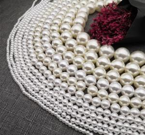 Quality wholesale 4-16mm high quality ABS imitation pearl with hole raw white pearl DIY bag necklace accessories wholesale