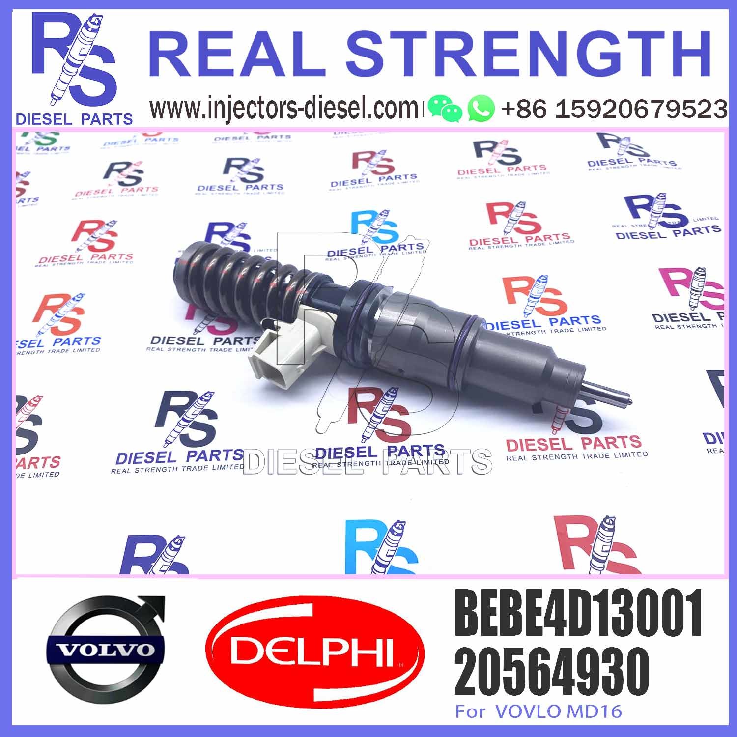 High Quality Diesel Fuel Injector 20564930 BEBE4D13001 For VOVLO MD16