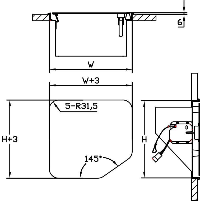 Self-Propelled/Trailer Rvs FHD Fuel Filler Door for RV Truck Camper Motorhomes DIY
