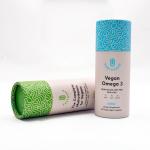 Eco Friendly Food Grade Cardboard Tube Box For Supplement Capsules Packaging